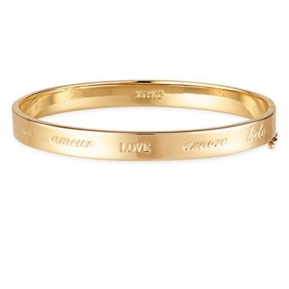 EUC Stella & Dot “love” Inspiration Bangle-Gold
